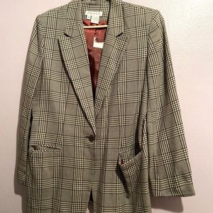 Chaus Plaid Blazer - SiZe 12 (New)